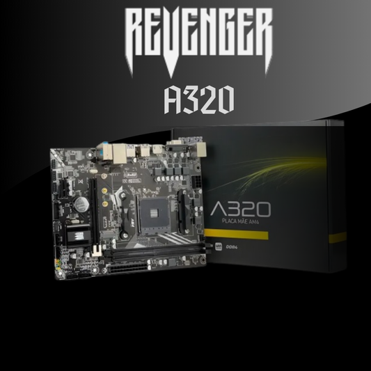 Placa Mãe Chipset AMD A320 com Rede LAN 10/100