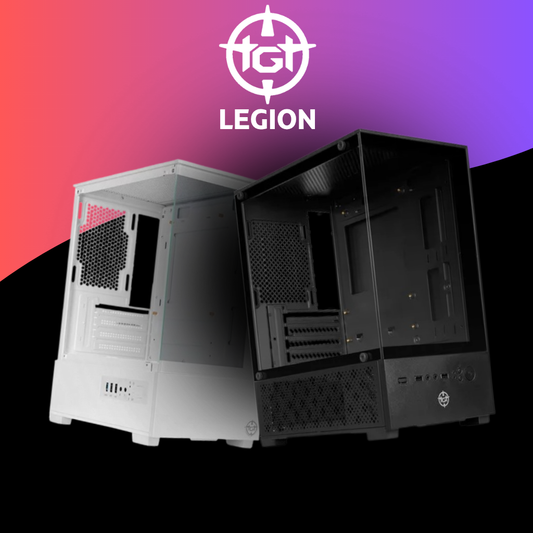 Gabinete Gamer TGT Legion, Mini-Tower, Lateral de Vidro, Preto - TGT-LGN-BK