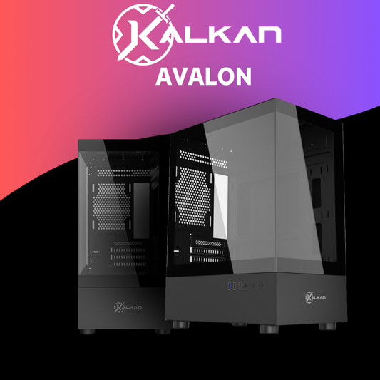 Gabinete Gamer Kalkan Avalon, Mid Tower, Vidro Temperado, mATX, Preto - KLK00036