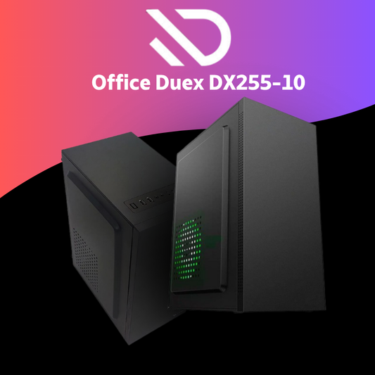 Gabinete Office Duex DX255-10, Mini-Tower, Preto - DX255-10-1